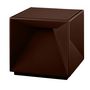 Voir la diapositive 1 : Lumisky Lampe de table cube LED CUBOX Marron Aluminium 10 cm