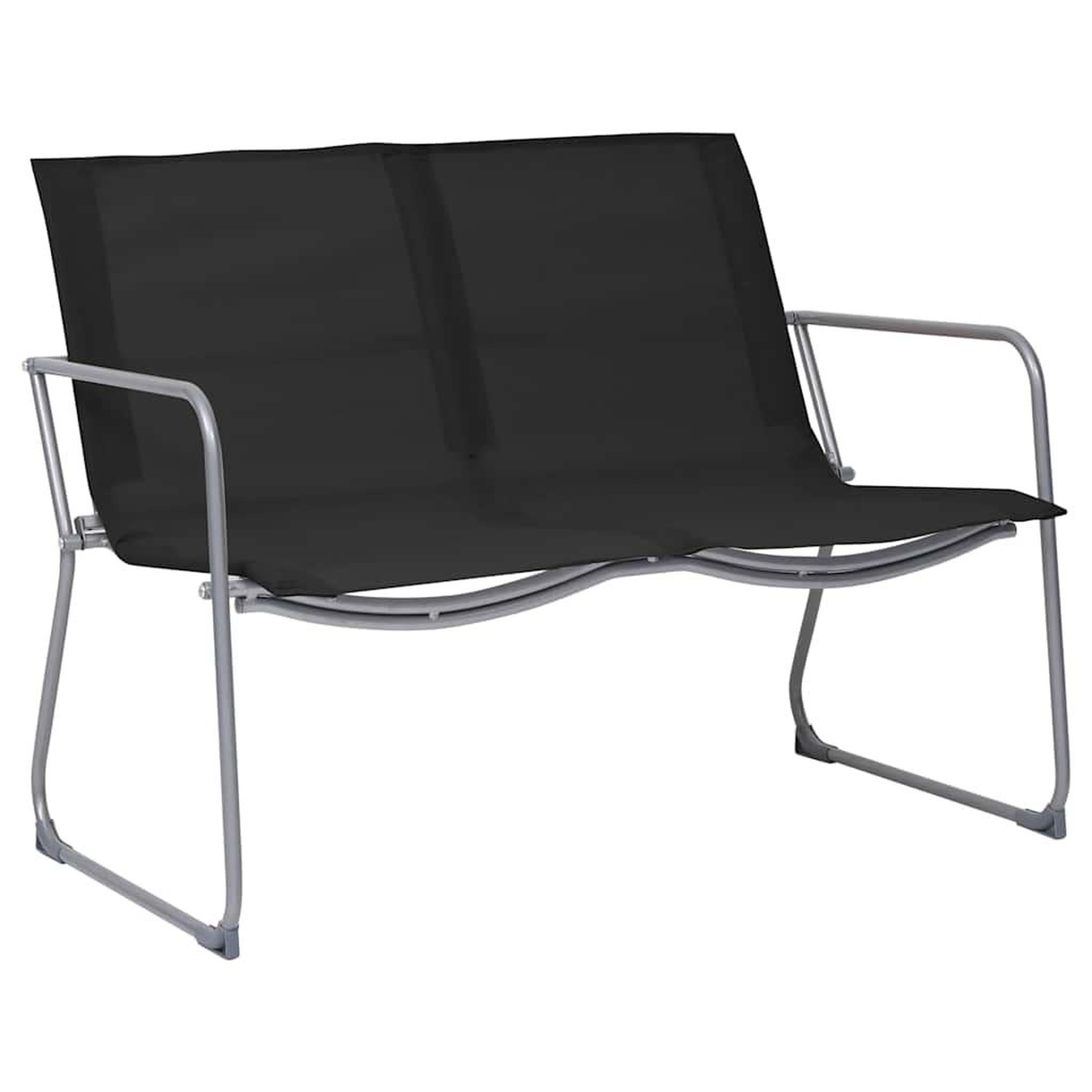 Voir la diapositive 5 : VIDAXL Salon de jardin 4 pcs Tissu et acier Noir