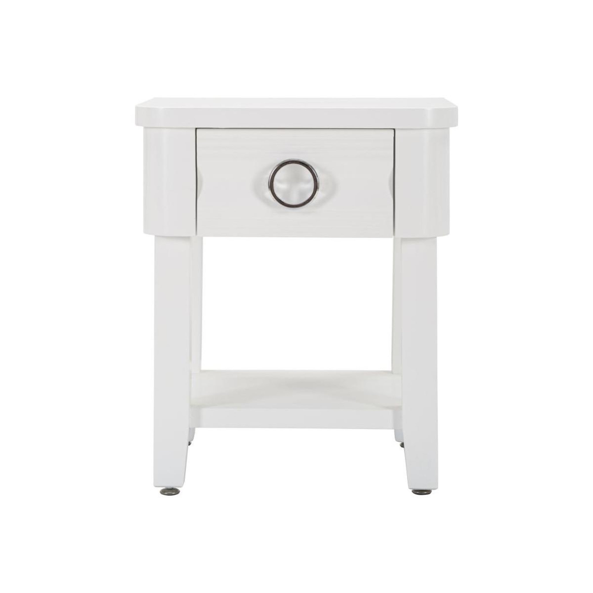 Voir la diapositive 2 : Paris Prix Table de chevet en bois  shine  54cm blanc