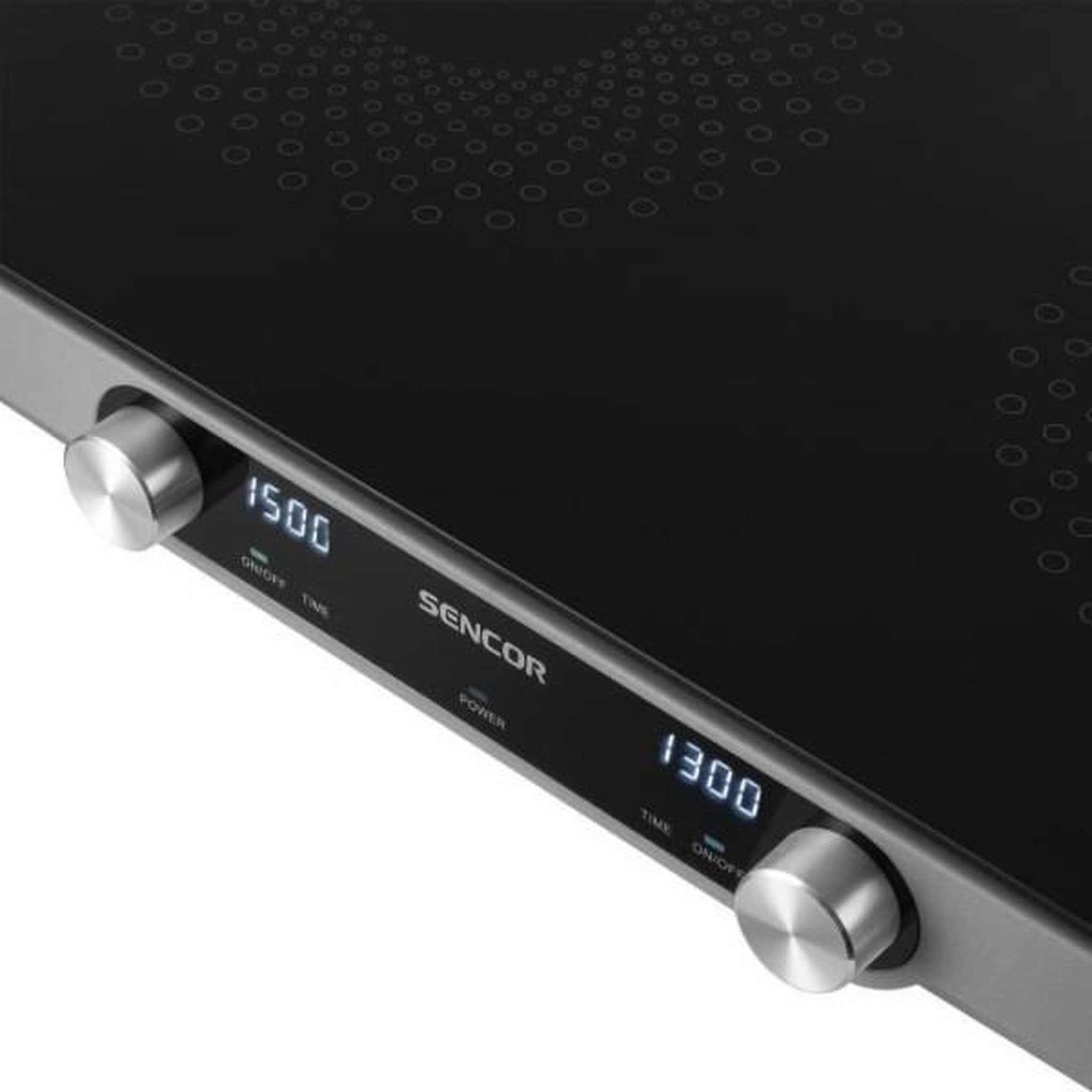 Voir la diapositive 4 : MARKET24 Plaque de Cuisson - Mobile Electrique Plaque de cuisson infrarouge - SENCOR - SCP 2803BK SmoothCook - 3500 W - 2 foyers vitrocéramique - Noir