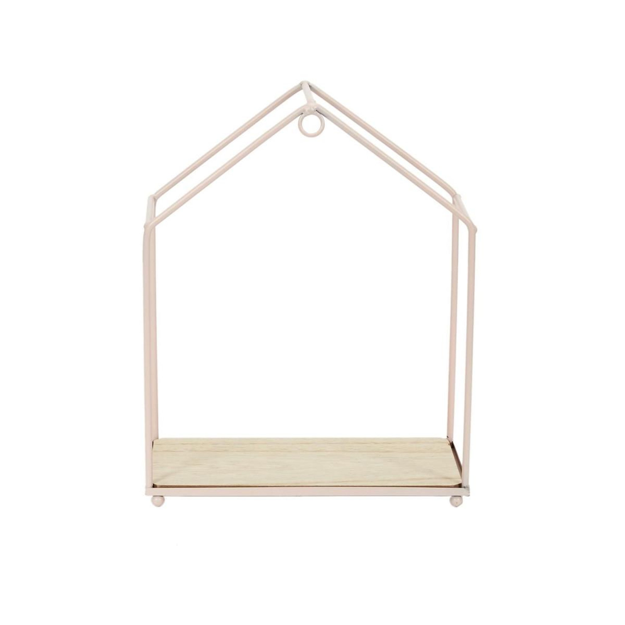 Voir la diapositive 4 : The Home Deco Factory Lot de 3 étagères murales  maison  28cm rose