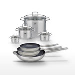 ELO Lot de 3 Poêles Elo Profi Therm Platinum 24/28/32 cm et 4 Faitouts Elo Citrin