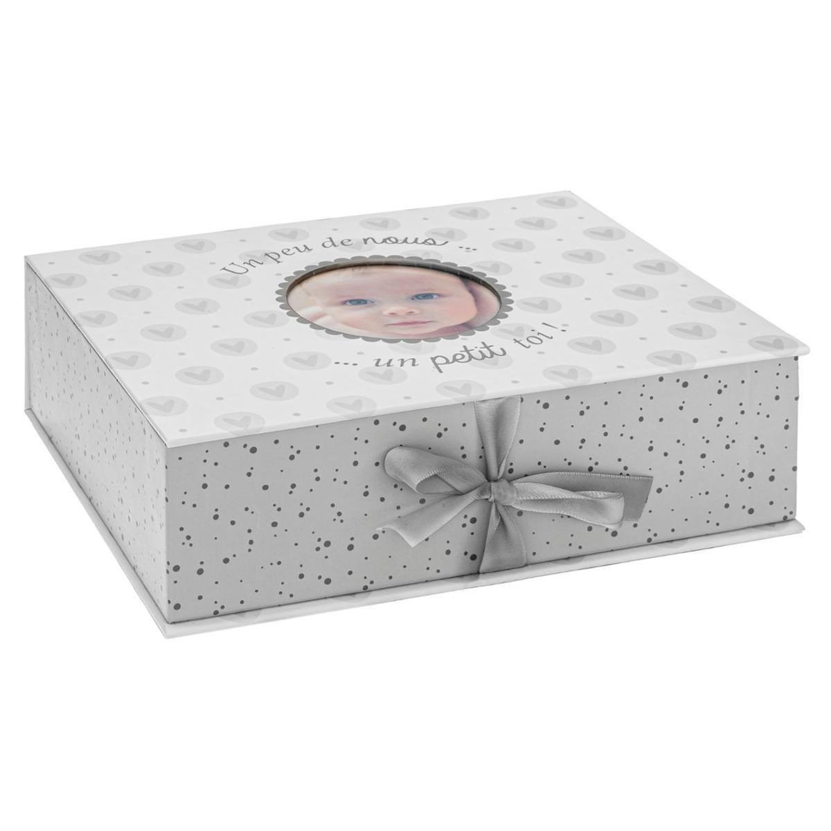 Atmosphera Kids Boîte à Photos  Souvenir  21cm Gris
