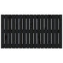 Voir la diapositive 4 : VIDAXL Tete de lit murale Noir 108x3x60 cm Bois massif de pin