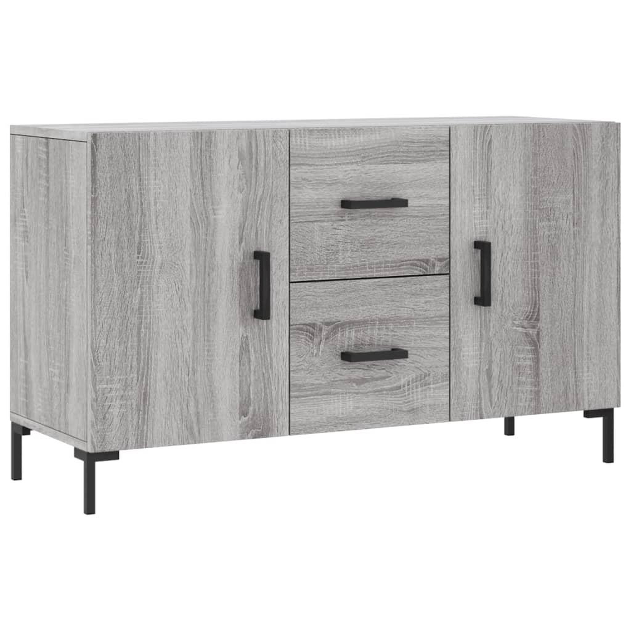 Voir la diapositive 2 : VIDAXL Buffet sonoma gris 100x36x60 cm bois d'ingenierie