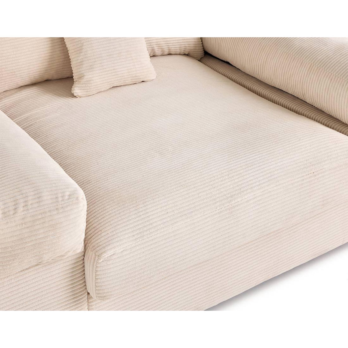 LISA DESIGN Aspen - fauteuil xl - assise profonde - velours côtelé