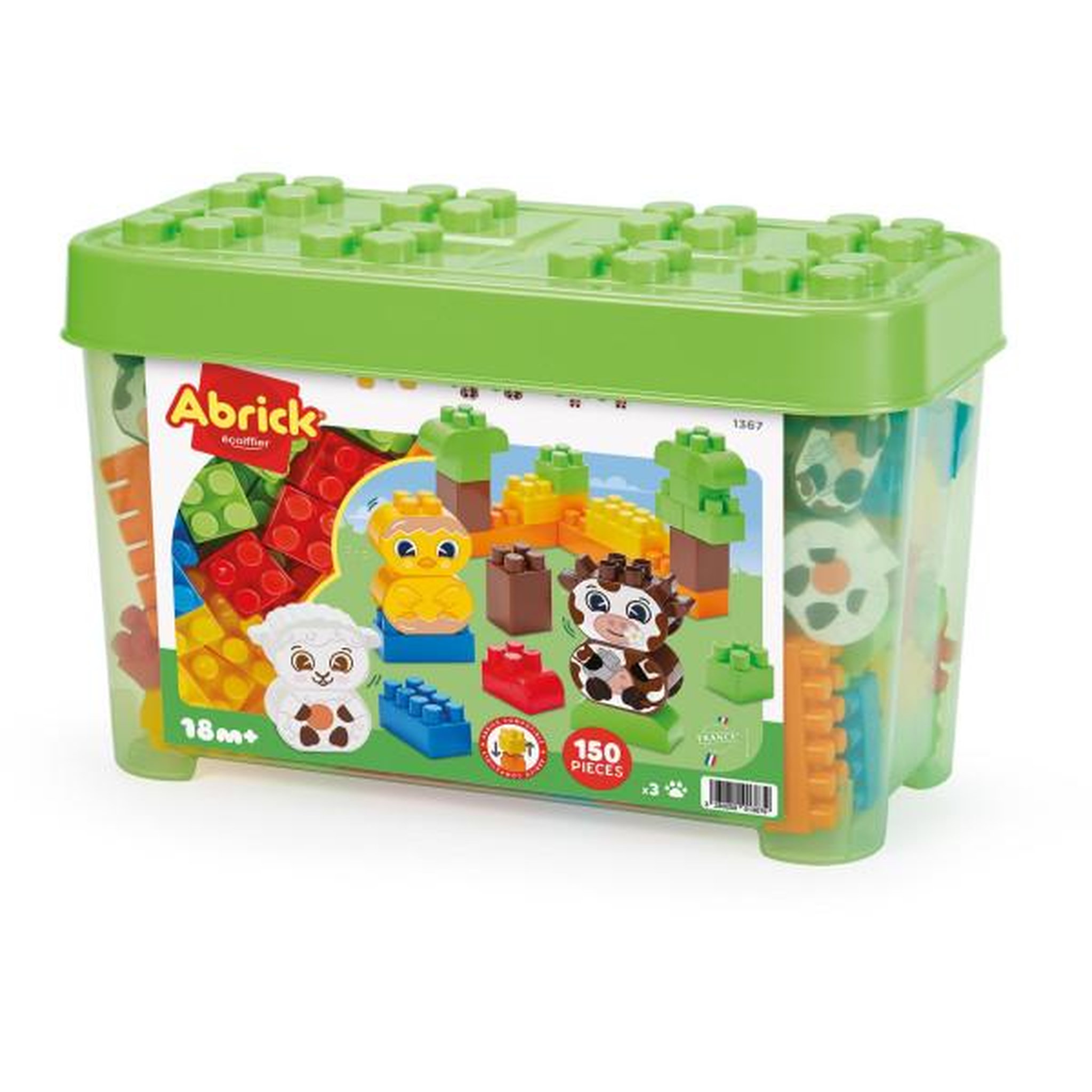 Ecoiffier Coffret ferme - Abrick - ECOIFFIER - 150 pieces - Des 18 mois