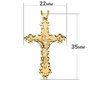 Voir la diapositive 4 : L'ATELIER D'AZUR Pendentif  - Médaille Christ sur la Croix Or 18 Carats 750 Jaune - Chaine Offerte