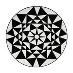 Paris Prix Tapis Rond à Poils Courts  Esperanto IX  Noir. Coloris disponibles : Noir