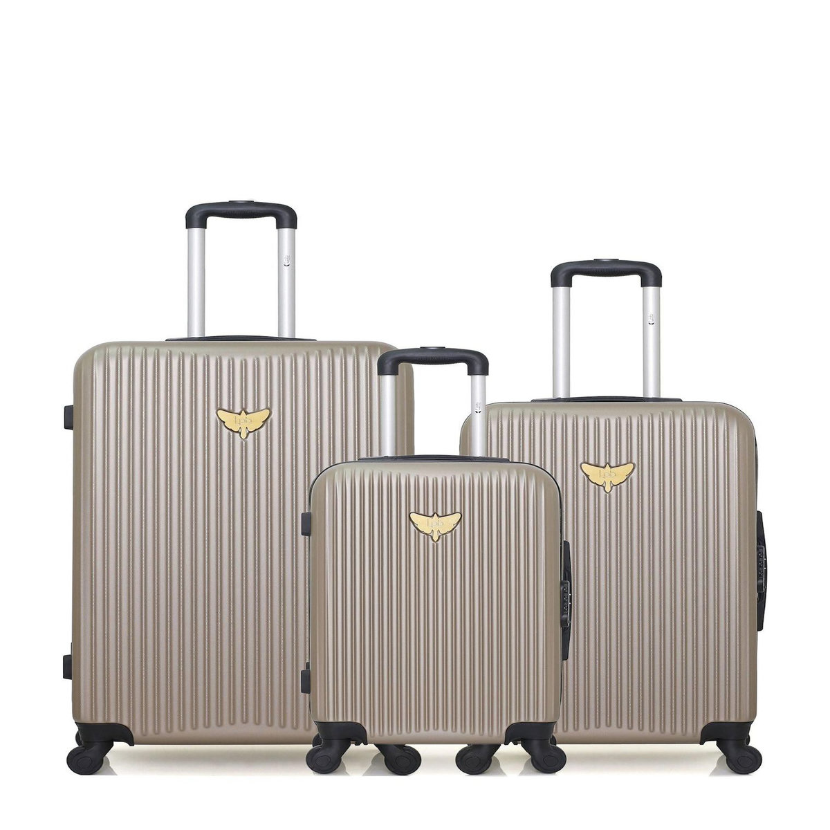 LES P'TITES BOMBES LPB LPB LUGGAGE - LOT DE 3 - Valises grand format, weekend et cabine AGATA