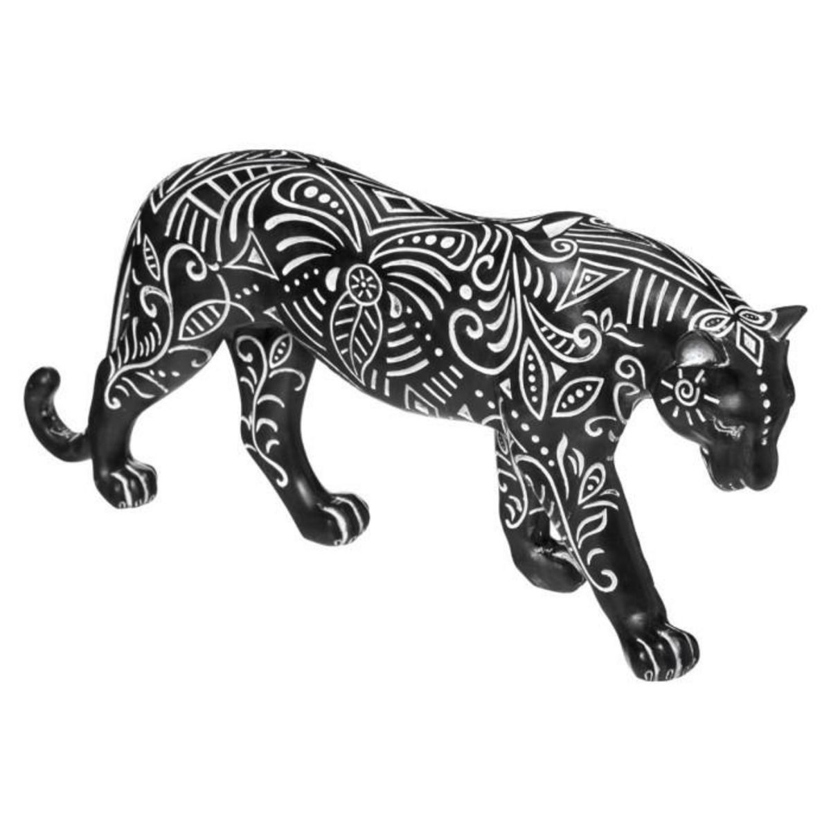 ATMOSPHERA Statuette Déco  Panthère  53cm Noir & Blanc