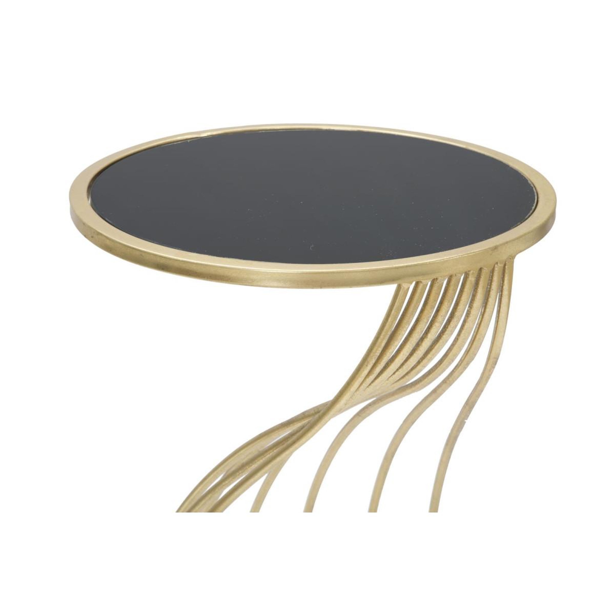 Voir la diapositive 6 : Paris Prix Table d'appoint design  flush  60cm noir & or