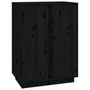 Voir la diapositive 2 : VIDAXL Buffet Noir 60x35x80 cm Bois massif de pin