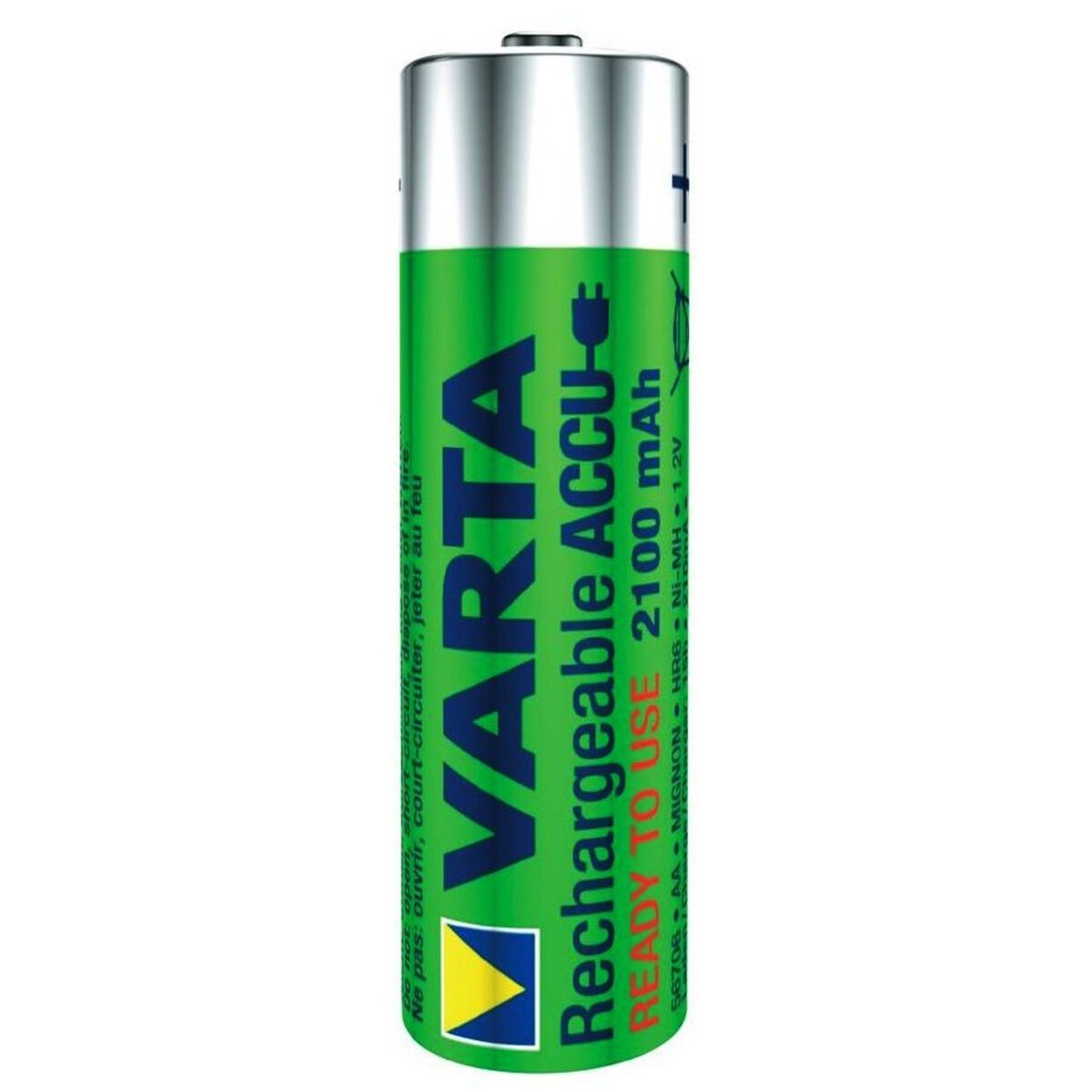 Varta Piles rechargeables - 2100 mah / 1,2 v carte de 4 lr6 / aa pas cher 