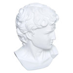 ATMOSPHERA Statuette Déco  Tête César  25cm Blanc