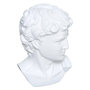 Voir la diapositive 1 : ATMOSPHERA Statuette Déco  Tête César  25cm Blanc