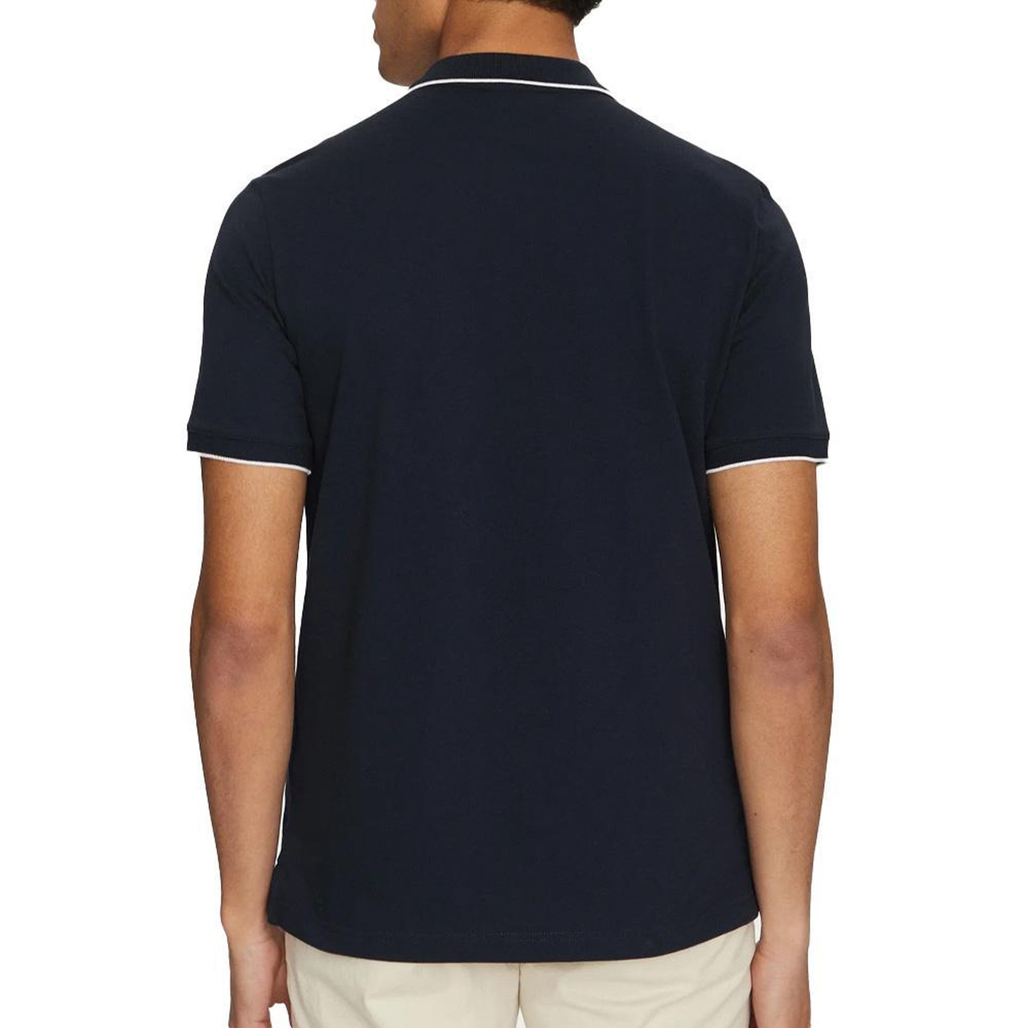 Voir la diapositive 2 : CALVIN KLEIN JEANS Polo Marine Homme Calvin Klein Jeans Stretch