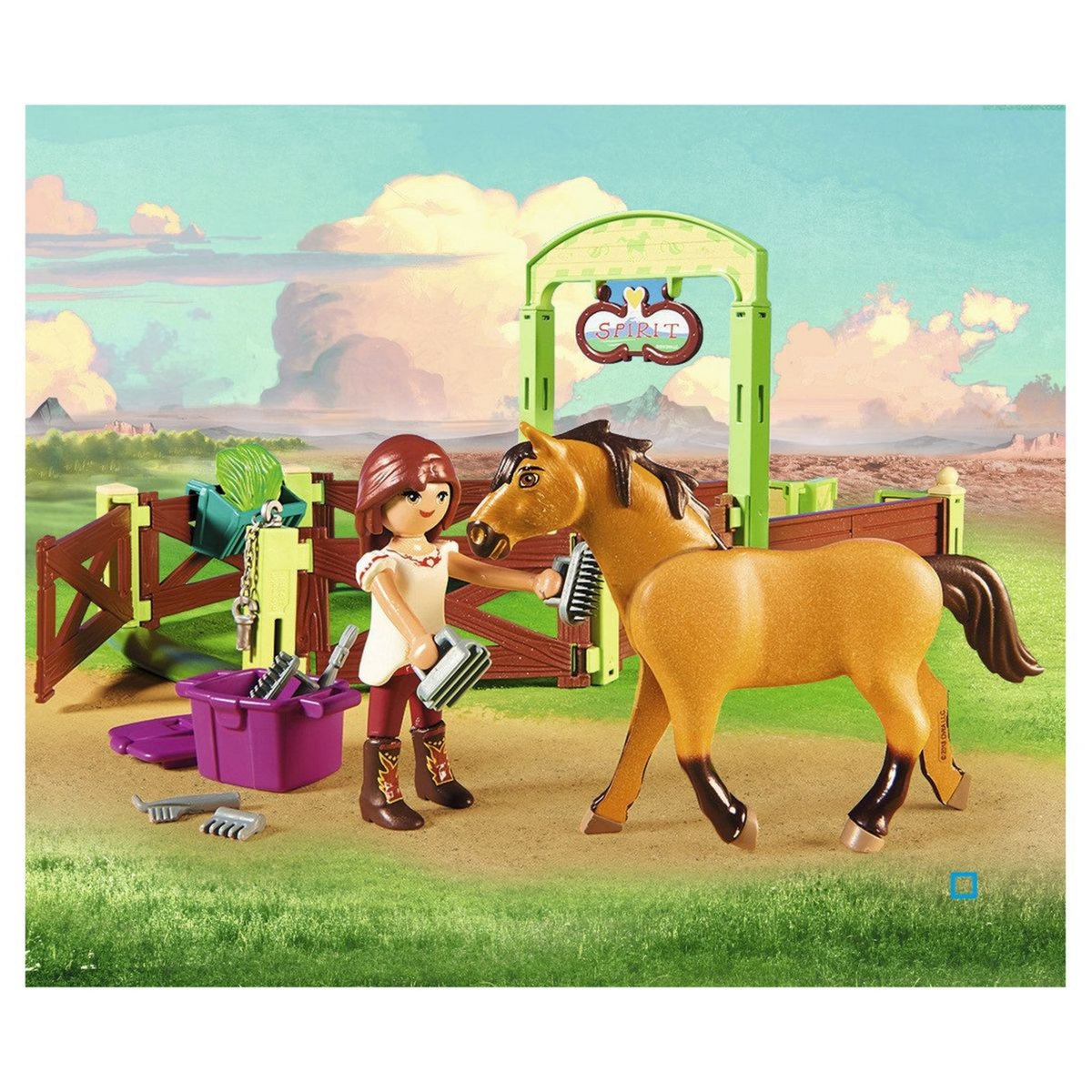 PLAYMOBIL 9478 - Spirit - Lucky et Spirit avec box