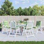 VIDAXL Coussins de chaise a dossier bas lot de 6 modele de feuille