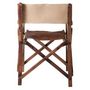 Voir la diapositive 4 : Paris Prix Fauteuil Pliable Design Cuir  Museum  88cm Marron
