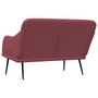 Voir la diapositive 5 : VIDAXL Banc Rouge bordeaux 110x76x80 cm Tissu