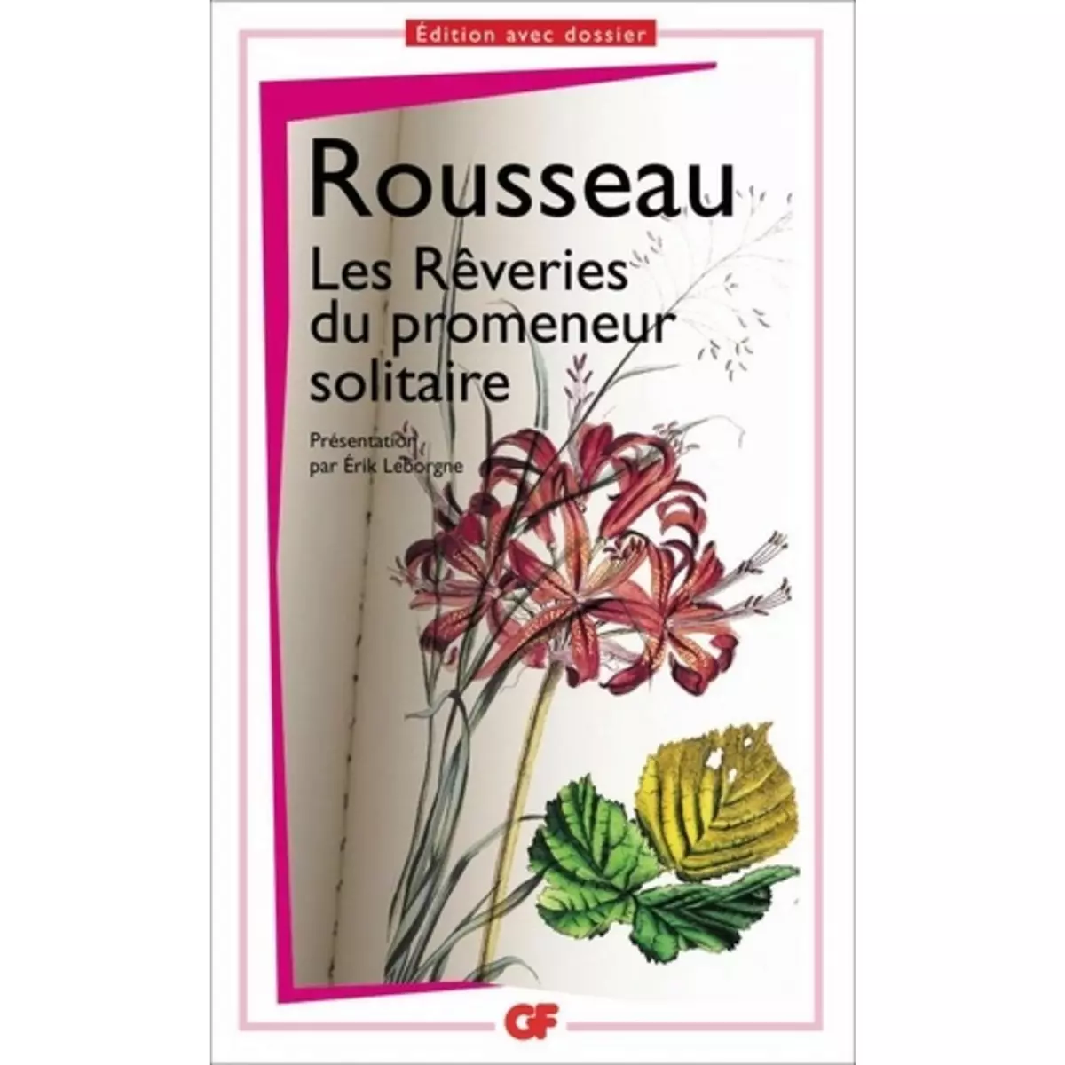  LES REVERIES DU PROMENEUR SOLITAIRE, Rousseau Jean-Jacques