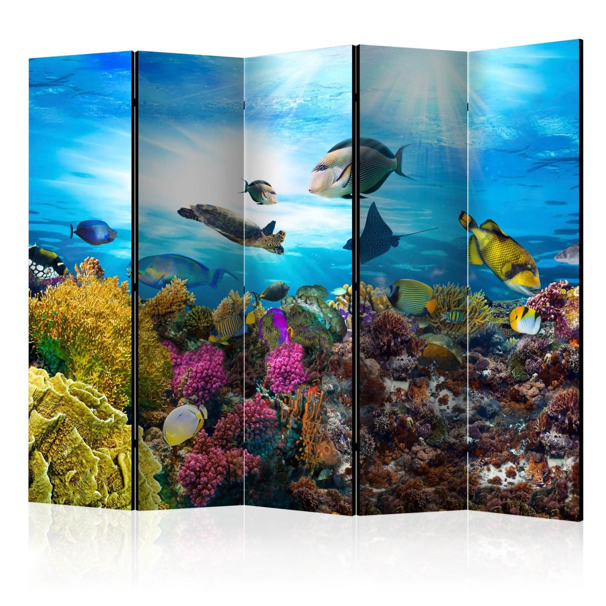 Paris Prix Paravent 5 volets  coral reef  172x225cm