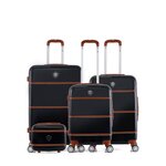 GENTLEMAN FARMER GENTLEMAN FARMER - Set de 4 Valises WALTER-C 75 cm 4 Roues. Coloris disponibles : Bleu, Gris, Rouge, Noir