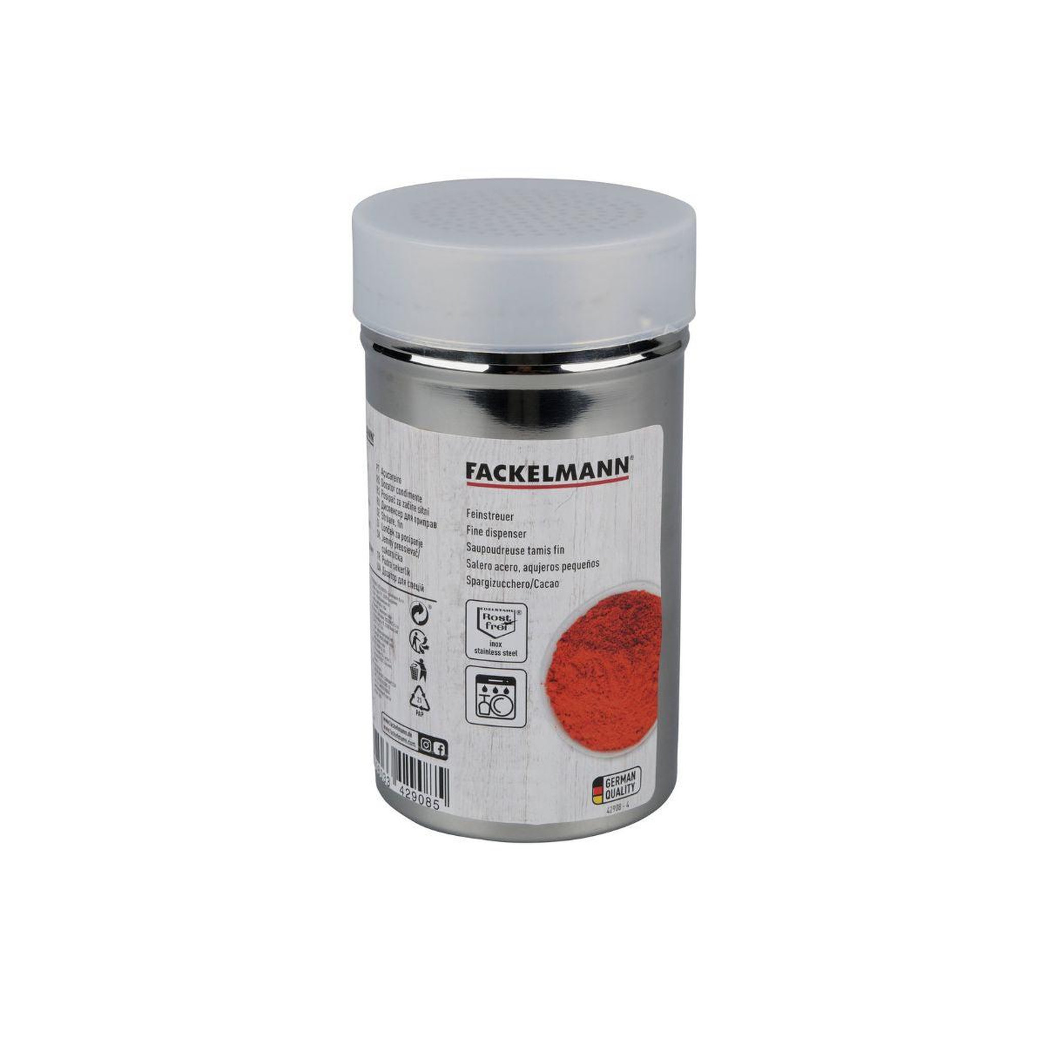 Voir la diapositive 5 : Fackelmann Saupoudreuse de cuisine avec couvercle 13 cm fackelmann divers