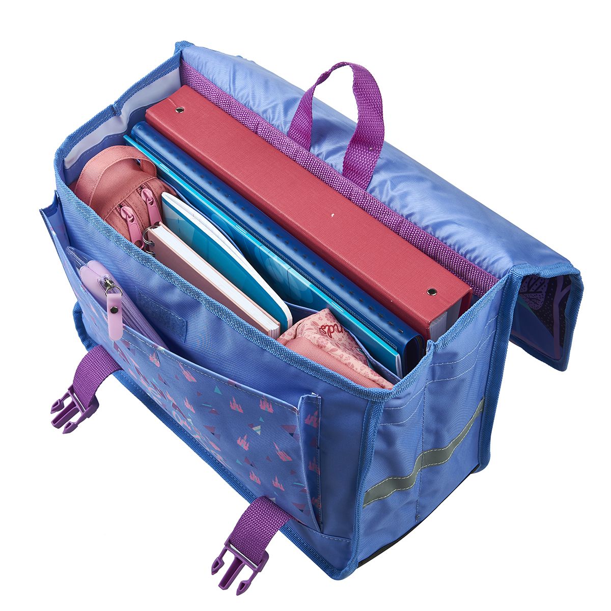 DISNEY Cartable 38 cm bleu REINE DES NEIGES