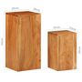 Voir la diapositive 6 : VIDAXL Supports pour plantes 2 pcs bois d'acacia massif