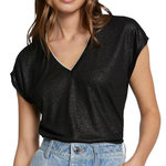 MORGAN T-shirt Noir Femme Morgan Fantaisie 241 DAGA. Coloris disponibles : Noir