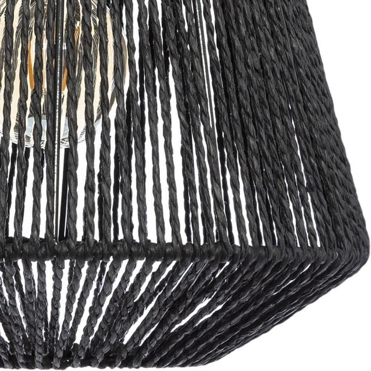 ATMOSPHERA Suspension corde Etnik Jily noir D29