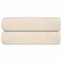 Voir la diapositive 1 : VIDAXL Serviettes de douche 2 pcs crème 70x140 cm 360 g m² 100% coton