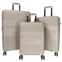 Voir la diapositive 1 : David Jones Lot 3 valises rigides dont 1 cabine TSA