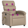 Voir la diapositive 2 : VIDAXL Fauteuil de massage inclinable Cappuccino Similicuir