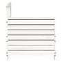 Voir la diapositive 5 : VIDAXL Canape de jardin accoudoir blanc 69x62x70,5 cm bois pin massif