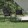 Voir la diapositive 1 : VIDAXL Chaises de camping lot de 2 Noir 54x55x78 cm Tissu Oxford