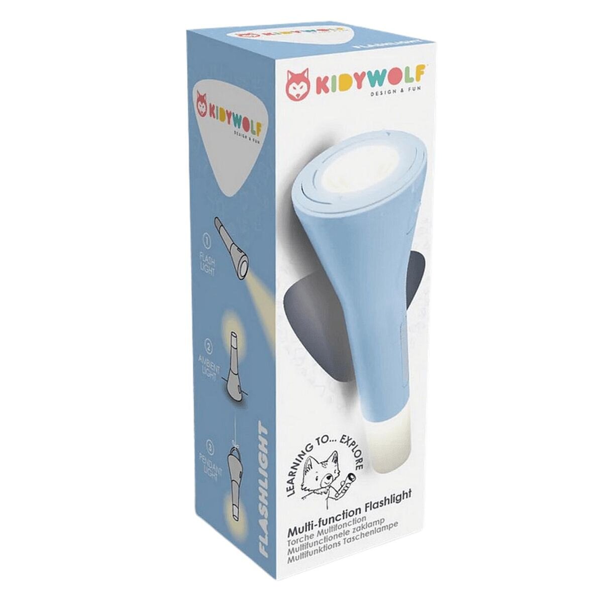 KIDYWOLF Kidyflashlight bleu - lampe torche