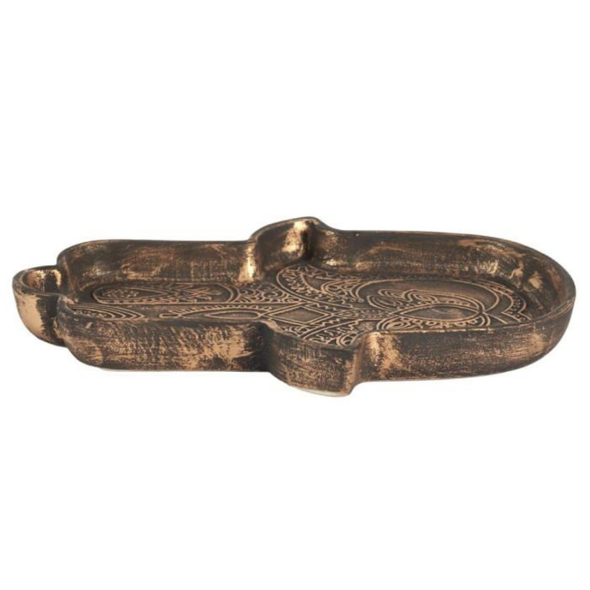 Paris Prix Vide-Poche en Céramique  Main de Fatma  20cm Marron