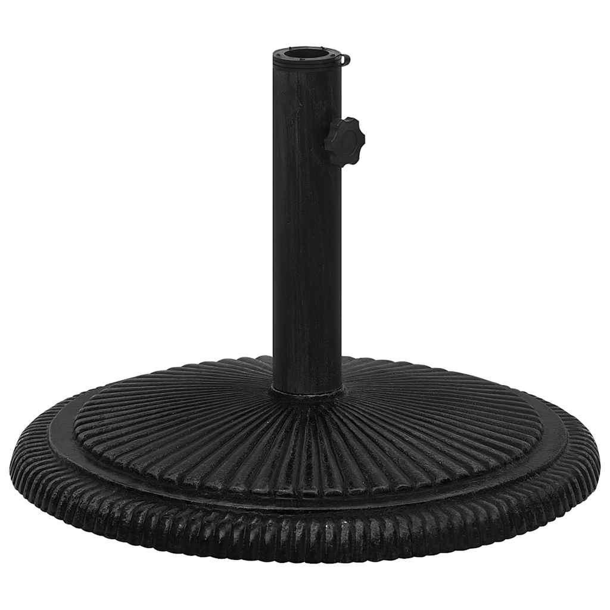 Voir la diapositive 2 : VIDAXL Socle de parasol Noir 45x45x30 cm Fonte