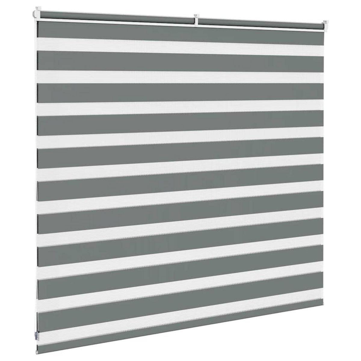 VIDAXL Store zebre gris fonce largeur du tissu 155,9 cm polyester