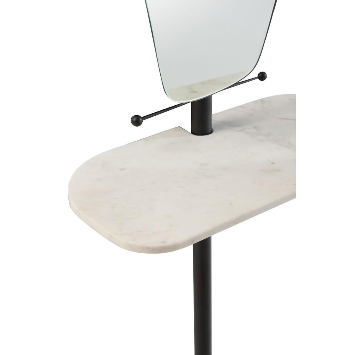 Paris Prix Miroir Avec Plateau en Marbre  Vivid  185cm Blanc & Noir