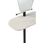 Voir la diapositive 2 : Paris Prix Miroir Avec Plateau en Marbre  Vivid  185cm Blanc & Noir