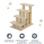 Voir la diapositive 5 : PAWHUT Escalier pour chat - escalier pour chien - 4 marches - revêtement flanelle grande douceur haute densité - structure panneaux particules - beige
