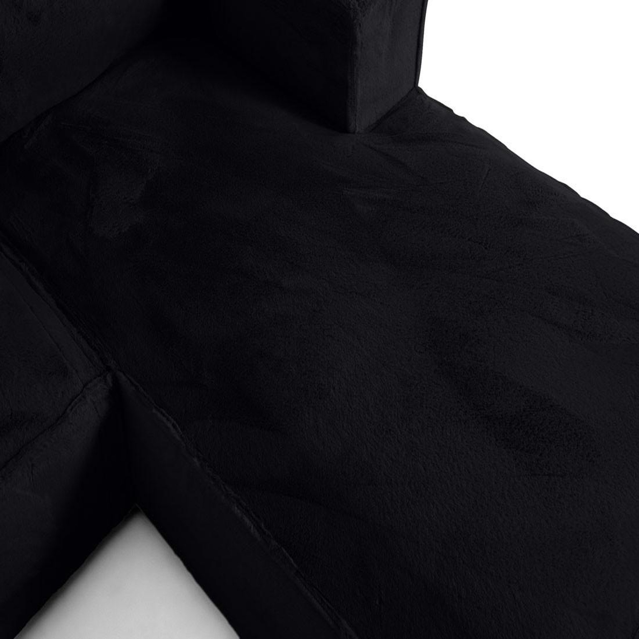 Voir la diapositive 6 : LISA DESIGN Stella - canapé d'angle droit - 4 places - en fausse fourrure