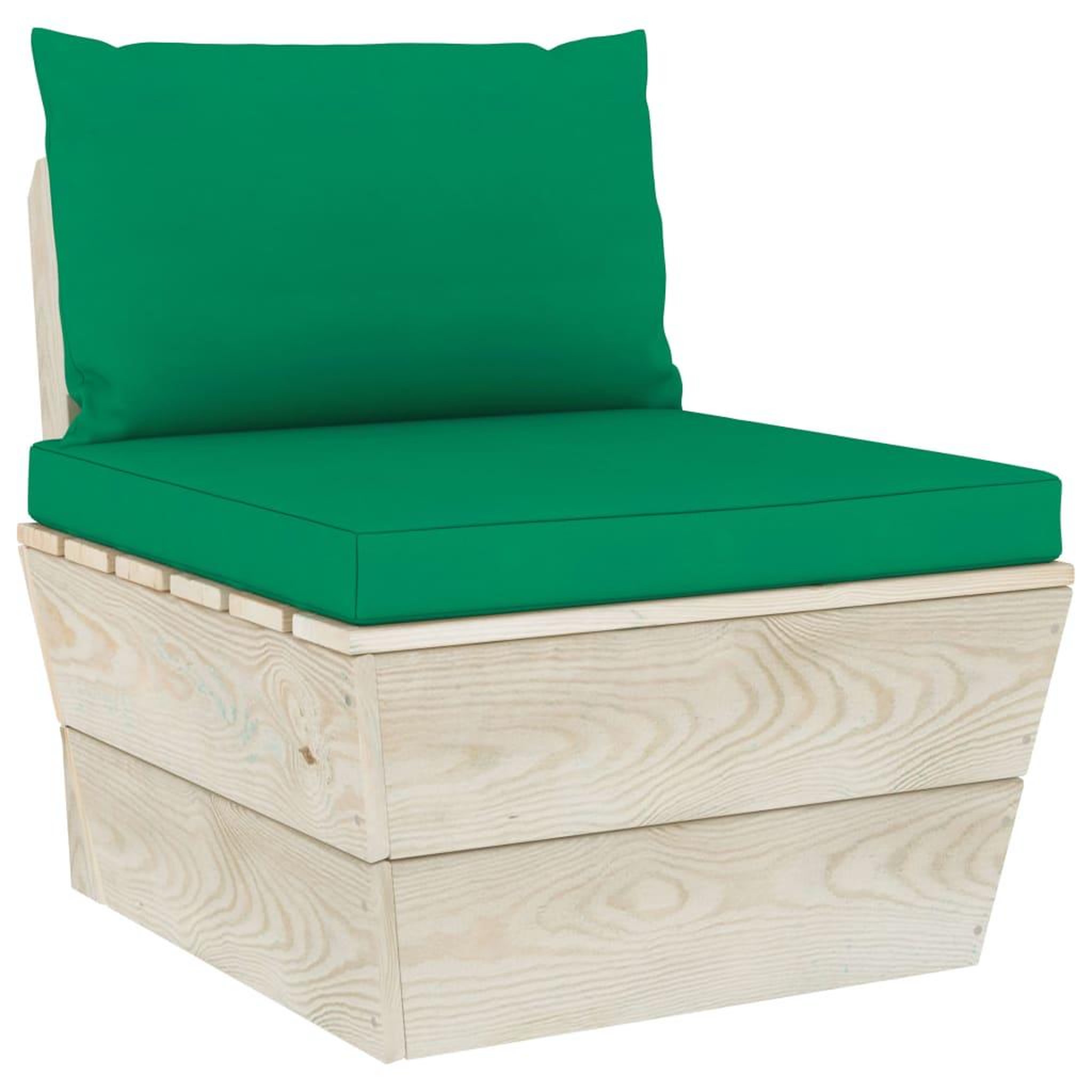 Voir la diapositive 4 : VIDAXL Salon de jardin palette 9 pcs avec coussins bois d'epicea