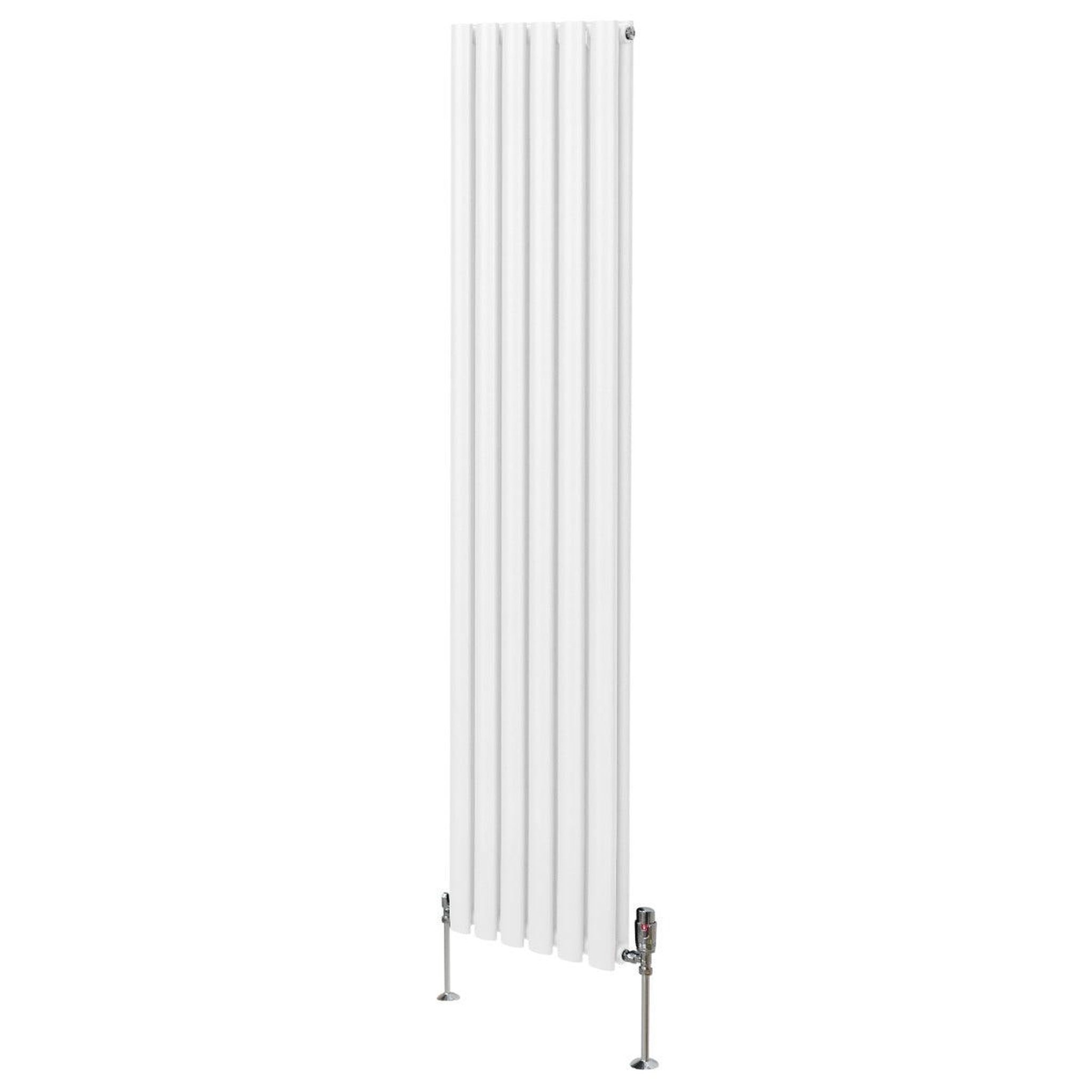 Voir la diapositive 1 : MONSTERSHOP Radiateur à colonnes ovales & robinet, 2 panneaux - 1800 x 360 mm
