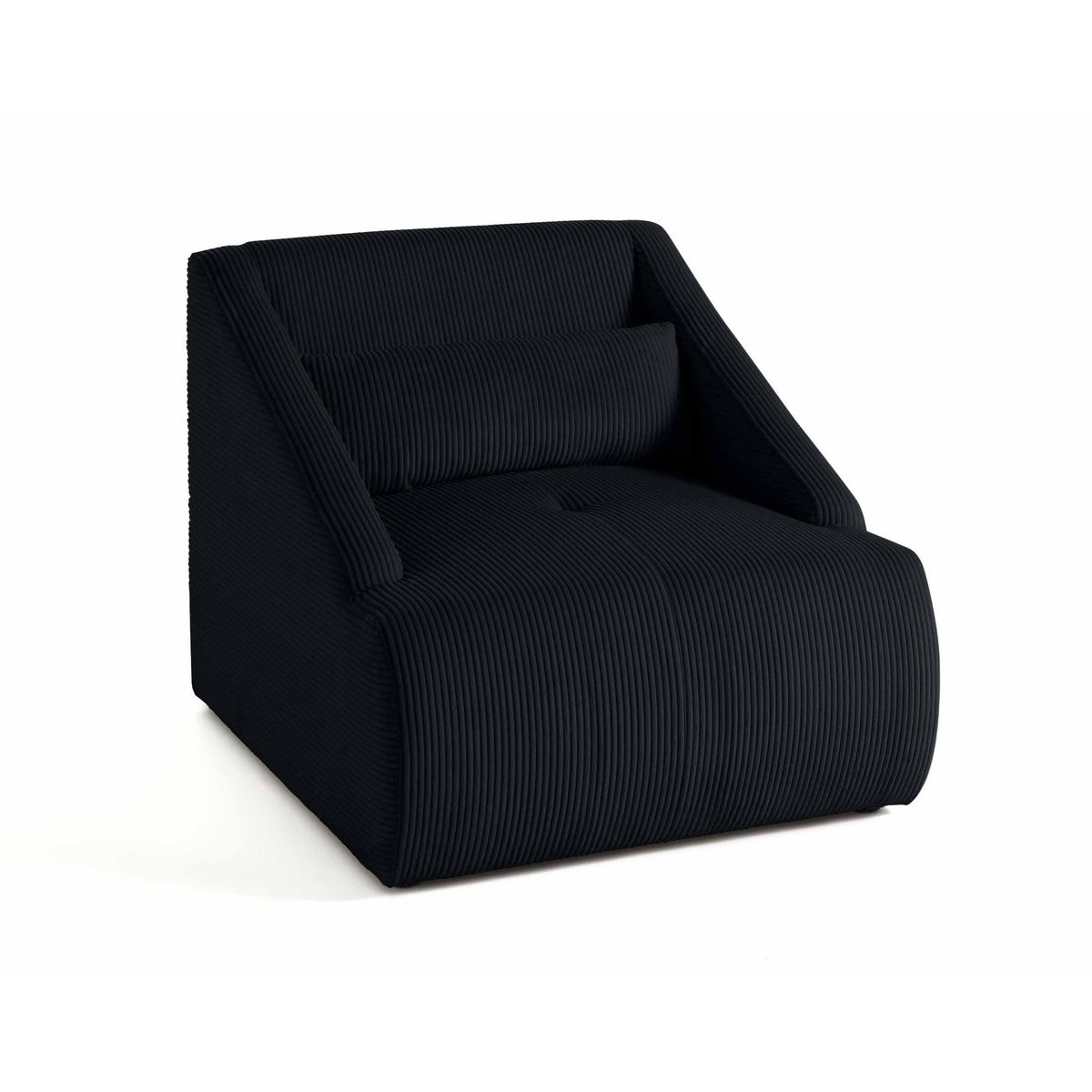 LISA DESIGN Onyx - fauteuil - en velours côtelé