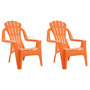 Voir la diapositive 2 : VIDAXL Chaises de jardin pour enfants lot de 2 orange 37x34x44 cm PP